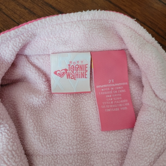 Roxy Vest Size 2T Fuschia Pink, Light & Turquoise - Picture 2 of 4